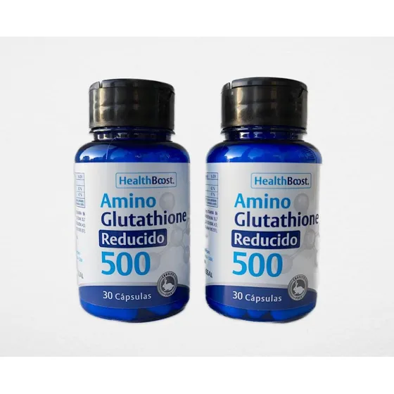 2 X Amino Glutathione 500mg 30 Caps Veganas 100g Nootrópico