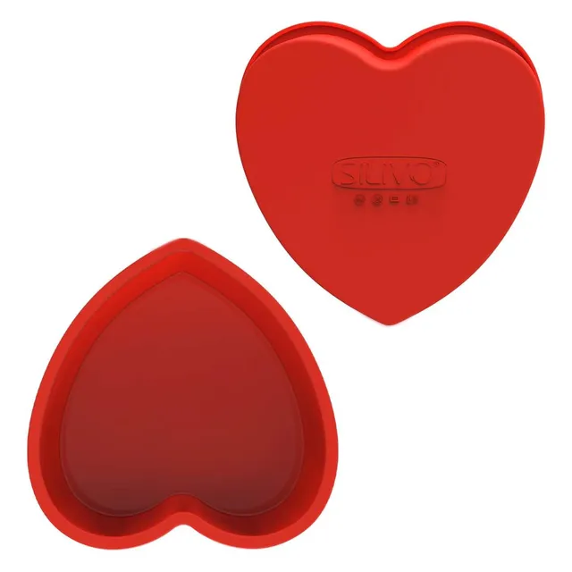 Silivo Moldes De Silicona En Forma De Corazón Paquete De 2