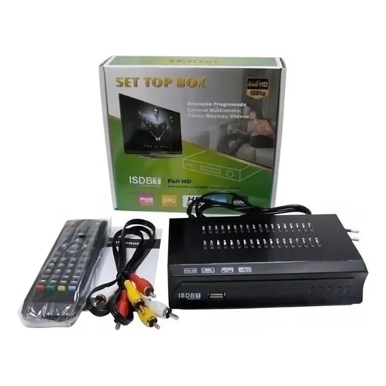 Sintonizador Tv Digital Deco Hdtv Full Hd Isdb-t Hdmi Y Rca