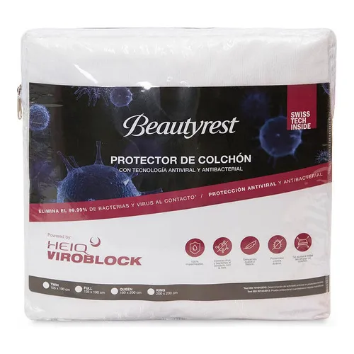 Protector De Colchón Impermeable Heiq Viroblock King