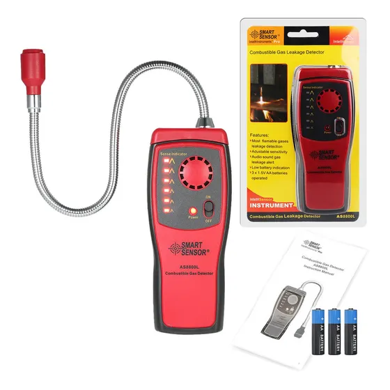 Detector De Fuga De Gas Con Alarma Con Luz Sonido