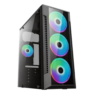 Gabinete Gamer - Brazilpc - Black - C/ Lateral De Vidro Gabinete Gamer - Brazilpc - Black - C/ Lateral De Vidro