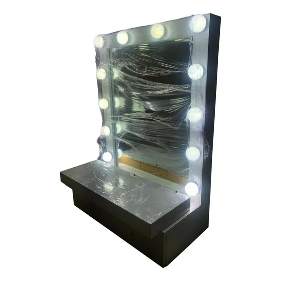 Peinadora De Madera Blanca Luces Led Espejo Repisa Para Niña