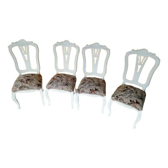 Silla Antigua Italy Vintage Poliuretano Jacquard Precio Xc/u