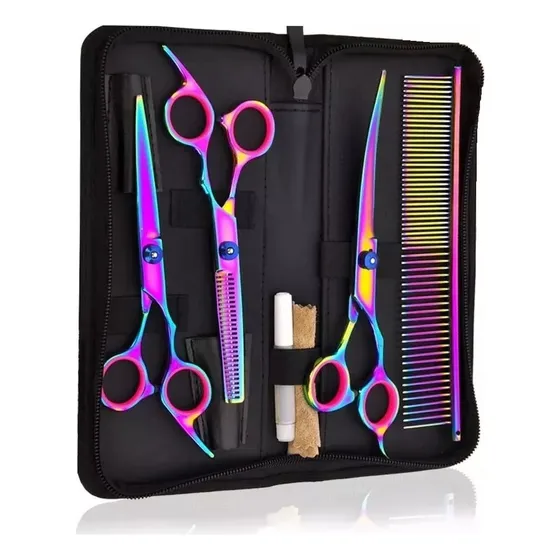 Kit Tijeras Filo Eoland Tijera Peluqueria Cortar Pelo Entresacadora Cabello Esculpidora Microdentada Navaja Barberia Tijeras Para Pelo Profesional Peine Corte