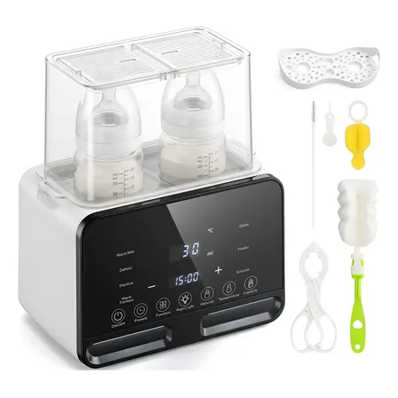 Aquecedor De Mamadeira 8em1 Esterilizador Vapor Com Inmetro Branco Bivolt (127v / 220v)
