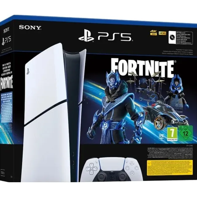 Consola Sony Ps5 Playstation 5 Fortnite Digital Fgaming!cl Blanco