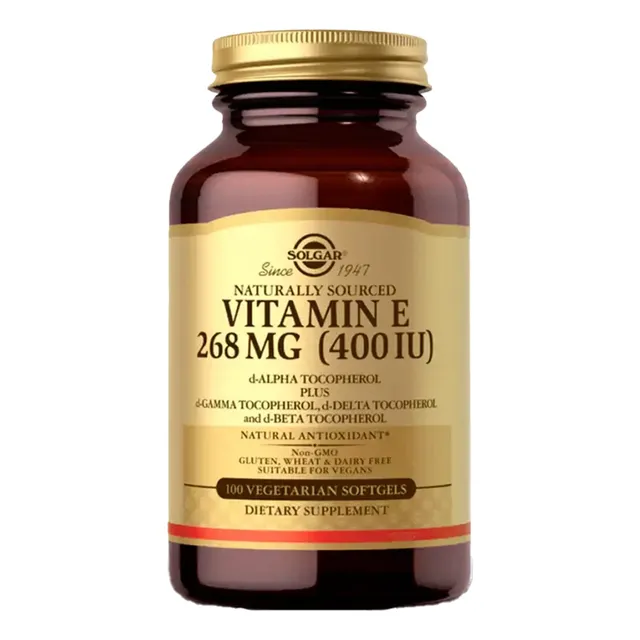 Vitamina E 400ui Solgar X100 Capsulas Sin Sabor