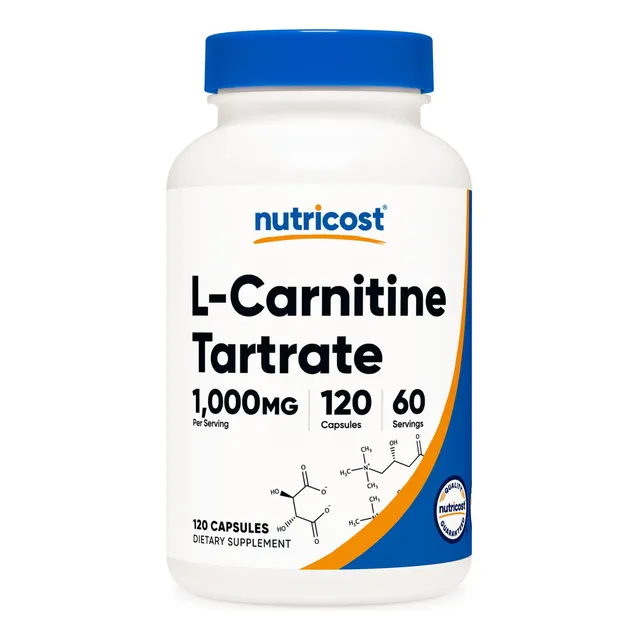 Suplemento Nutricost De Tartrato De L-carnitina 1000 Mg 120