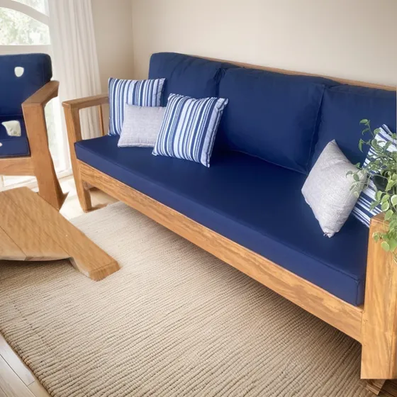 Futon Acquablock Para Lareira Com Visual Rústico