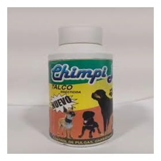 Talco Chimpi Dog Para El Control De Garrapatas Y Pulgas