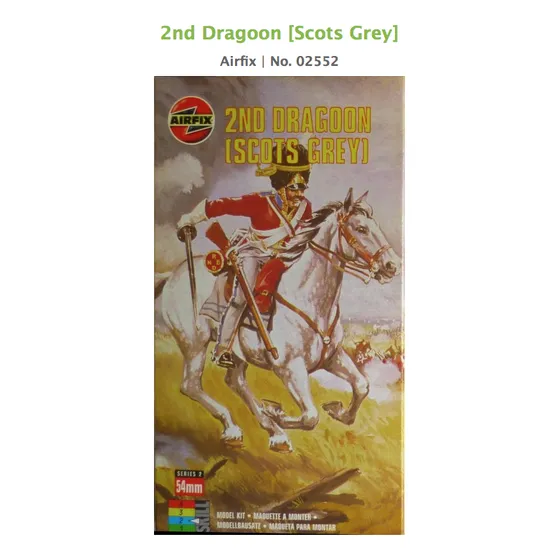 Modelo A Escala Soldado Britanico 2nd Dragoon Airfix 54mm