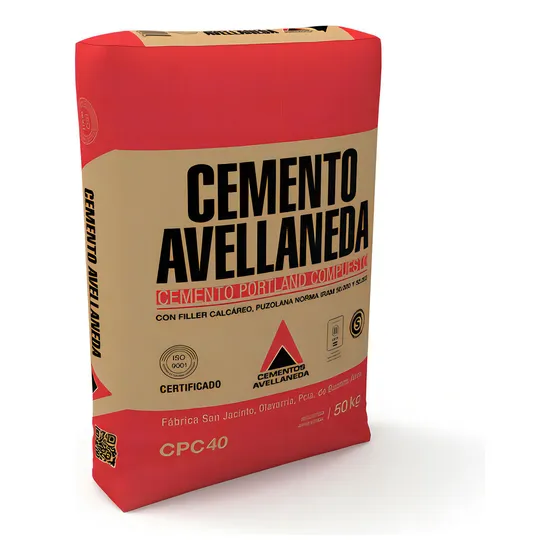 Cemento Avellaneda 50 kg - Alta Resistencia para Obras de Construcción y Remodelación, Perfecto para Estructuras, Pisos y Mampostería, Mezcla Homogénea y Duradera, Ideal para Obras Exigentes