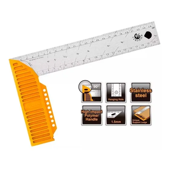 Escuadra Angular En  L  90° 30cm 12'' Ingco 