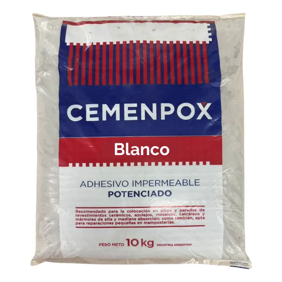 Adhesivo Para Venecitas Impermeable Blanco X 10 Kilos