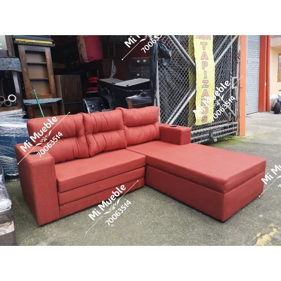 Divan Cama Deluxe; Juego De Sala Y Sillones Mi Mueble 225000