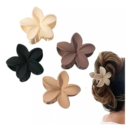 Pack 4 Pinches Pinzas Cabello Pelo Tiburón Claw Clip Set