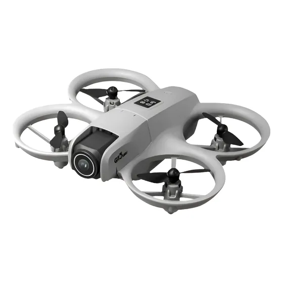 Mini Drone Gt3 V66 Câmera 6k Sem Escova Sensor De Obstáculos Cinza