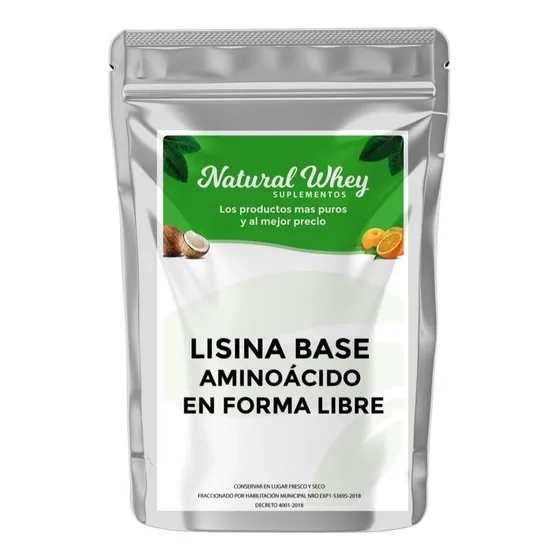 Lisina De Máxima Pureza Amino Libre En Polvo 500 Gramos 