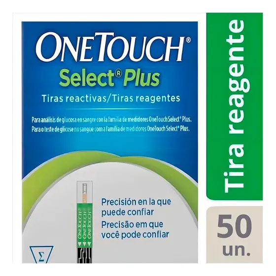 Tiras One Touch Select Plus 50 unidades