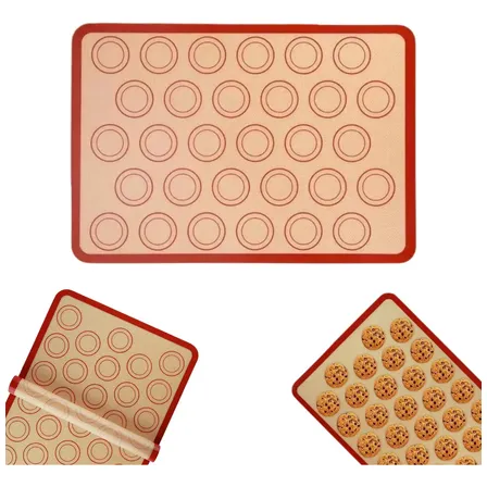 Tapetes Silicone Antiaderente Culinário Cozinha 42x30 Bege