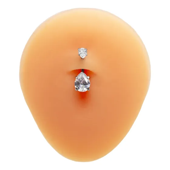 Piercing Ombligo Acero Joyas Bjgac Gota Chica1.6x10x4/7 1 Un