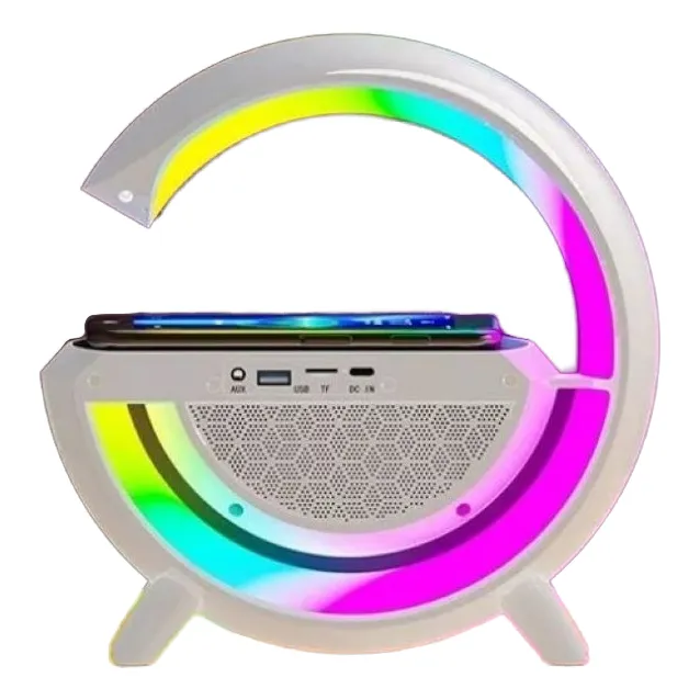 Radio Parlante Usb + Lampara + Cargador Inalámbrico