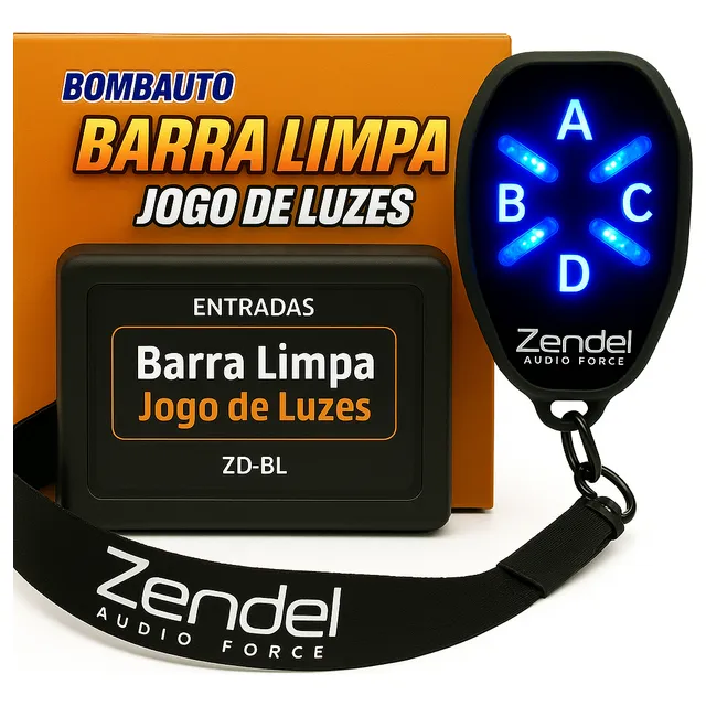 Jogo De Luzes Farol Strobo Pisca Alerta Barra Limpa 12/24v
