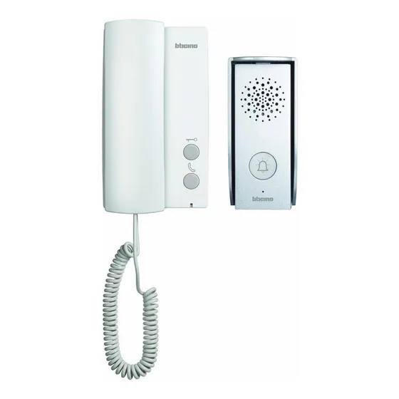 Bticino 315111 Kit De Interfon Con Sistema Audio 3 Hilos Color Plateado