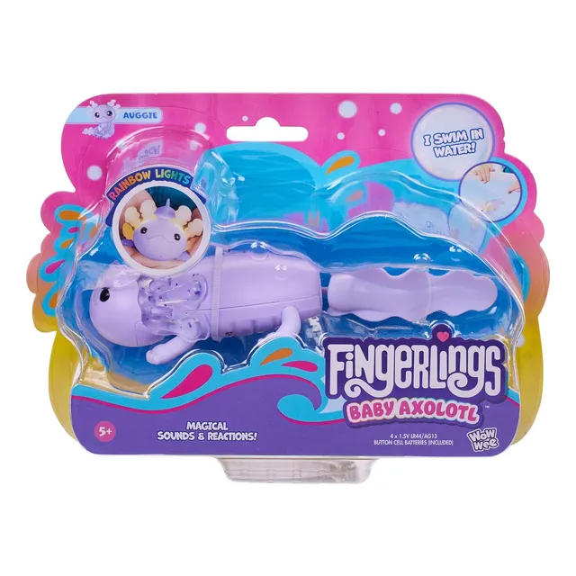 Fingerlings Axolotl Auggie Interactivo Violeta 3141