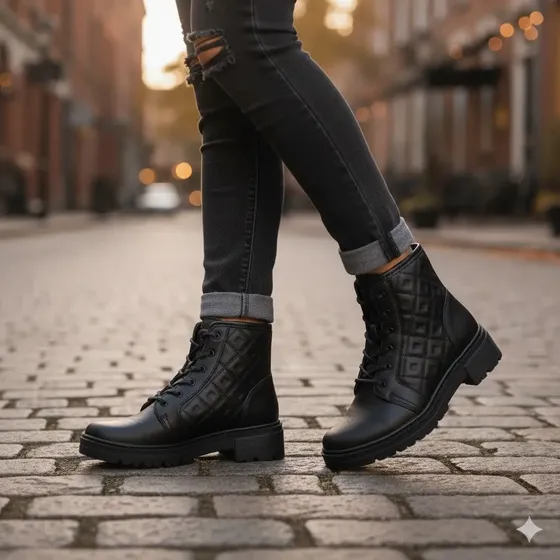 Bota Dakota Feminina Cano Curto Salto Bloco Conforto Casual