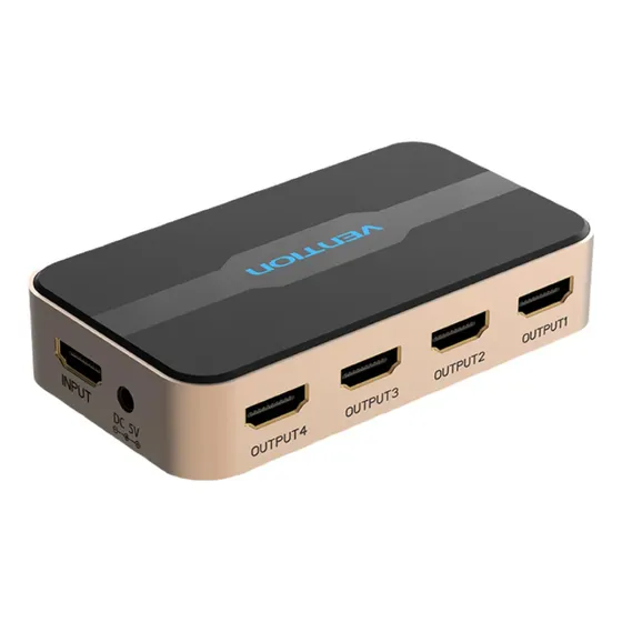 Divisor Hdmi 1 En 4 4k/30hz Plateado/negro Vention