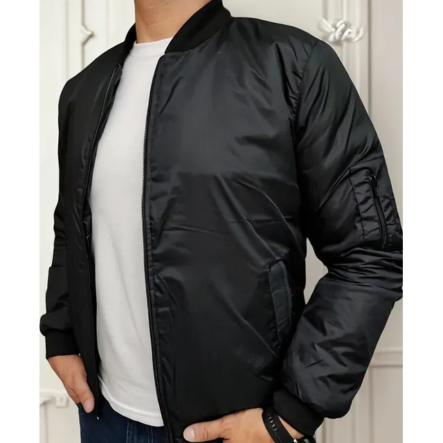 Chaqueta Tipo Piloto Impermeable Acolchada Para Hombre