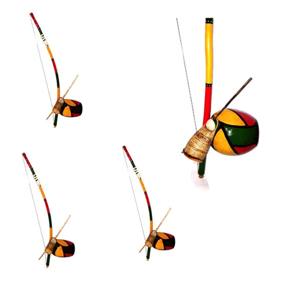 Berimbau Colorido Todas As Idades De Crianças Tocar 85 Cm 