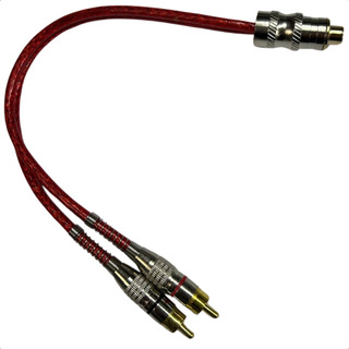 Cabo Y Prime Plug Metal Vermelho 1 Femea 2 Macho Linha Svart Cabo Y Prime Plug Metal Vermelho 1 Femea 2 Macho Linha Svart