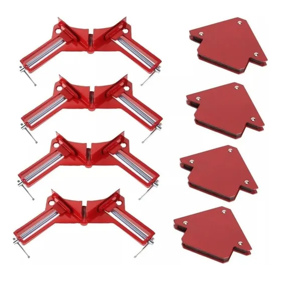Escuadras Magnetica 50 Libras + Prensas Esquinera Mueble