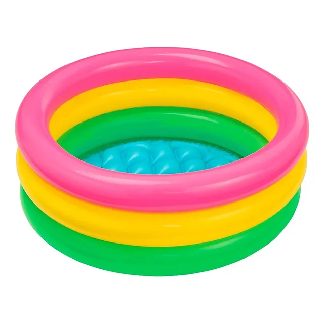 Intex Piscina Inflable De 3 Aros Para Niños 24.0 X 8.7 In. Color Azul