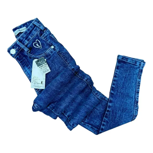 Calça Feminina Skinny Com Lycra Sal E Pimenta Premium 448