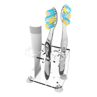 Suporte Organizador Mesa Parede Porta Pasta Escova De Dente Cor Transparente Suporte Organizador Mesa Parede Porta Pasta Escova De Dente Cor Transparente