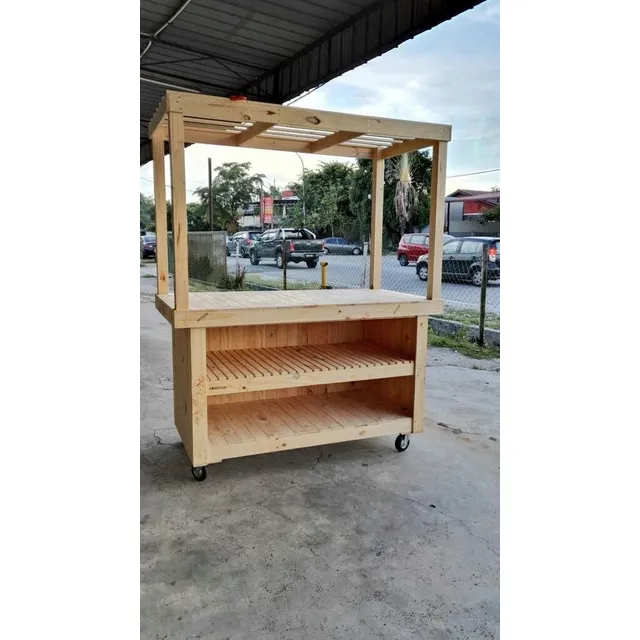 Carrito De Madera Para Ferias O Stand 