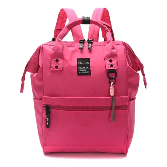 Mochila Skora Boca De Pez Color Fucsia Amplia Y Comoda Fucsia Lisa