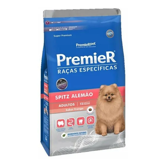 Ração Premier Raças Específicas Spitz Alemão Adultos 2,5kg