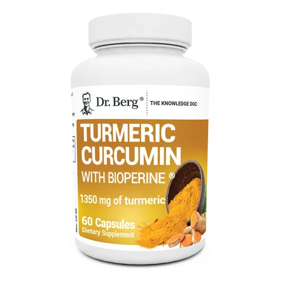 Suplemento De Curcumina De Cúrcuma Dr. Berg 1350 Mg Con Pimi
