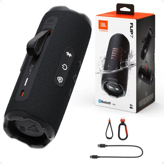 Caixa De Som Jbl Flip 7 Bluetooth Ip68 À Prova D'água 35w
