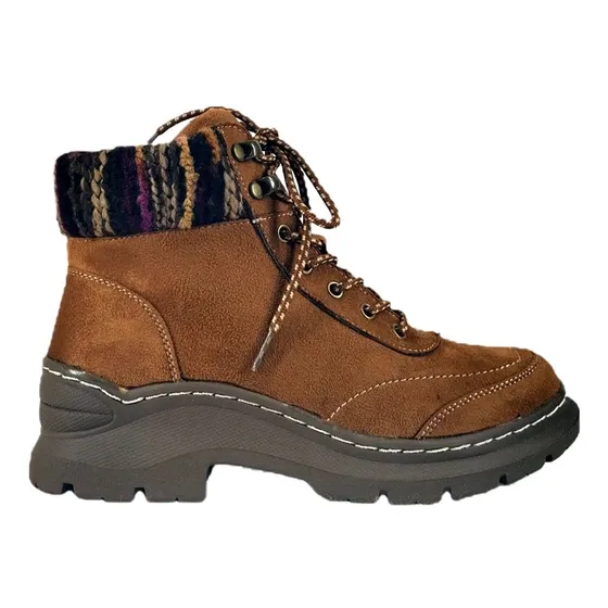 Botin De Mujer Taco Bajo Gamuza