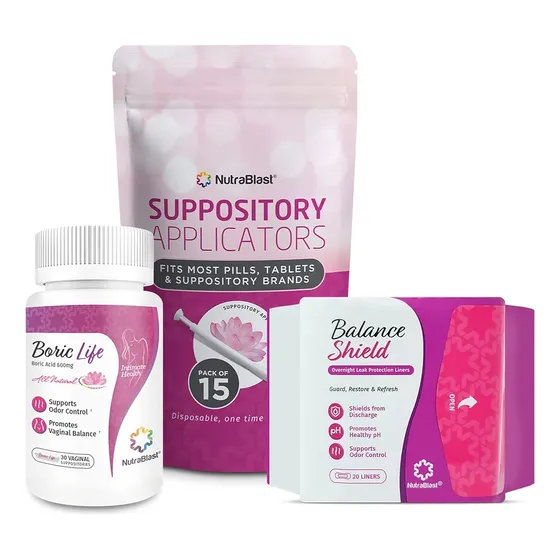 Kit Ovulos Vaginales Acido Borico Ph Balanceado Candida