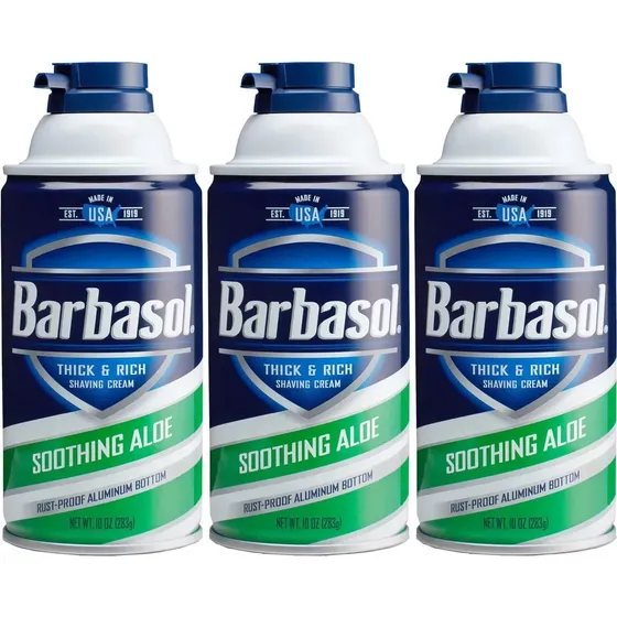 3pz Espuma De Afeitar Barbasol  Soothing Aloe 283g