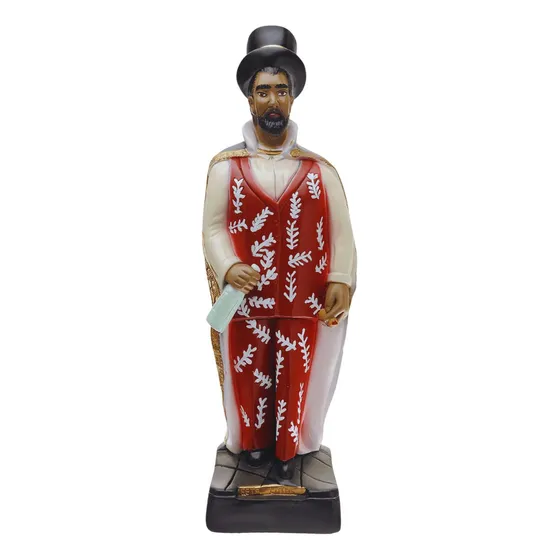 Imagem Exu Sete Liras 45cm Escultura Gesso Resinado Umbanda