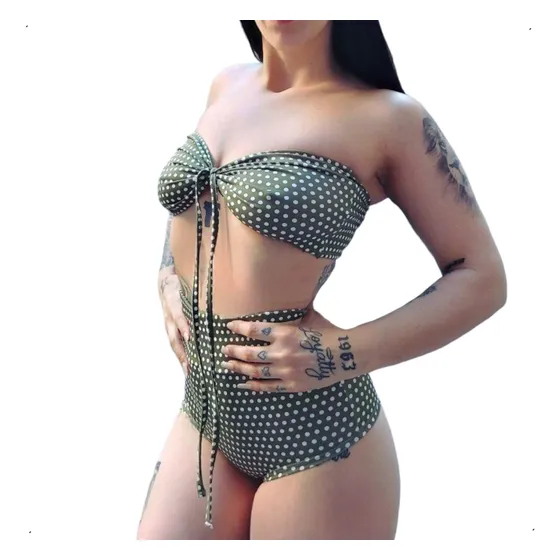 Malla Bikini  Culotte Con Faja Talle Grande Lycra Tricot  Mc