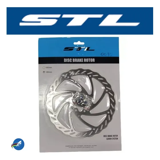 Disco De Freno Para Bicicleta Mtb O Ruta 180mm 6 Huecos Stl